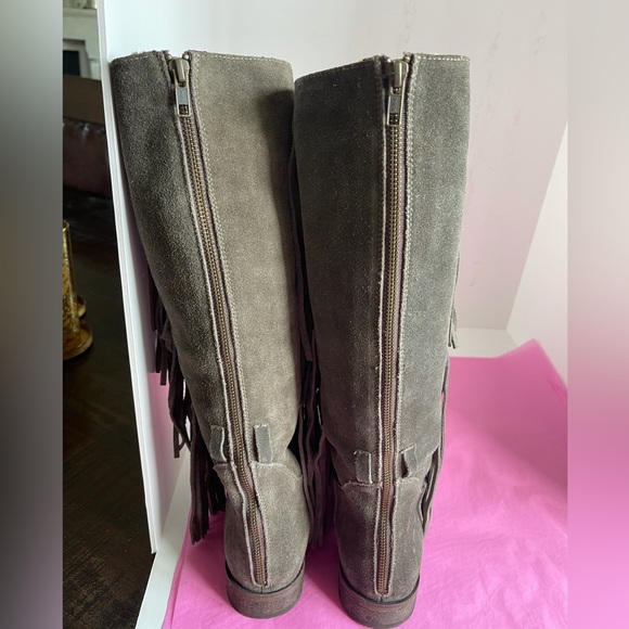 FREE PEOPLE FRINGE LEATHER BOOTS - Picture 3 of 7